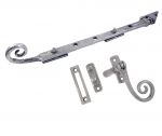 Light Pewter Reversible Rat Tail Window Stay & Latch Set (PEW19/20)